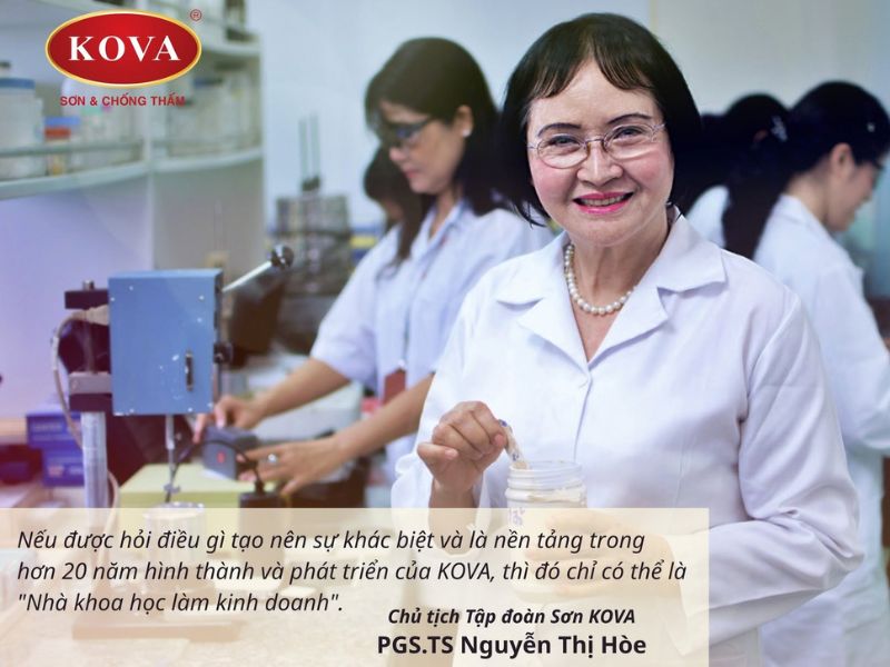KOVA là thương hiệu của Việt Nam, phát triển tại Việt Nam bởi PGS.TS Nguyễn Thị Hòe