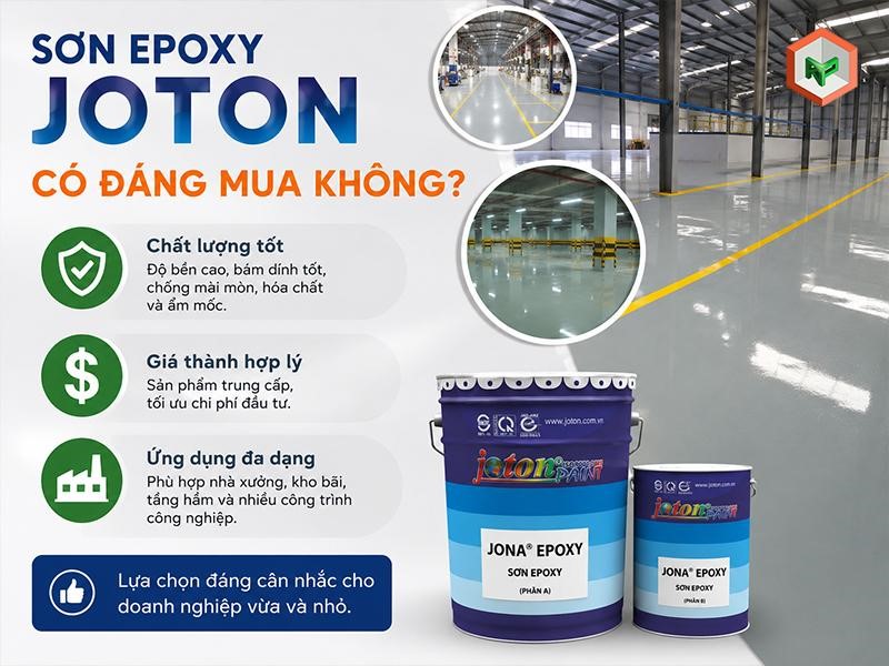 Review Sơn Epoxy Joton: Sản Phẩm, Chất Lượng, Báo Giá Và Có Đáng Mua? 19 Sơn epoxy Joton là lựa chọn đáng cân nhắc trong phân khúc trung cấp.