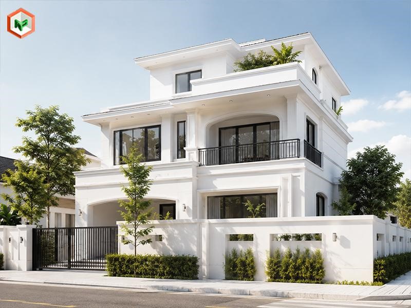 Top 10 Màu Sơn Kova Ngoài Trời Bền Đẹp & Lưu Ý Lựa Chọn 19 Sơn KOVA ngoại thất màu trắng sứ