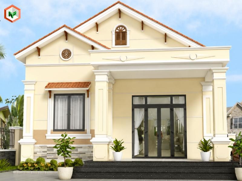 Top 10 Màu Sơn Kova Ngoài Trời Bền Đẹp & Lưu Ý Lựa Chọn 22 Sơn KOVA ngoại thất màu vàng kem