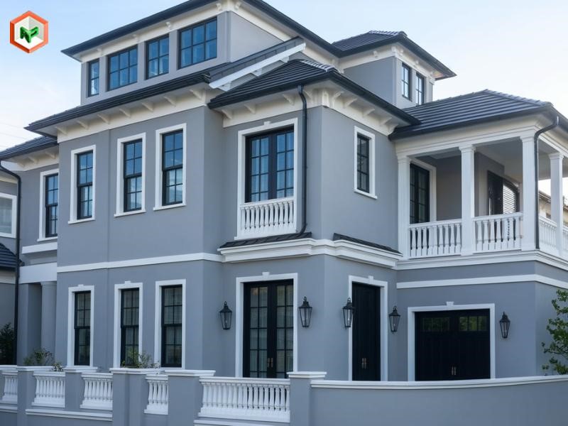 Top 10 Màu Sơn Kova Ngoài Trời Bền Đẹp & Lưu Ý Lựa Chọn 24 Sơn KOVA ngoại thất màu xanh ghi