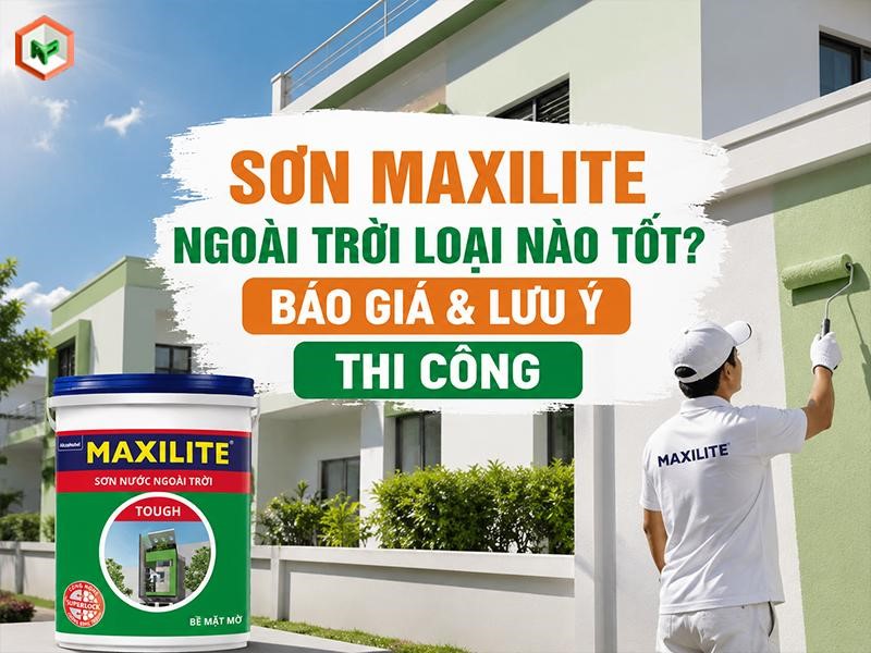Sơn Maxilite Ngoài Trời Loại Nào Tốt? Báo Giá & Lưu Ý Thi Công