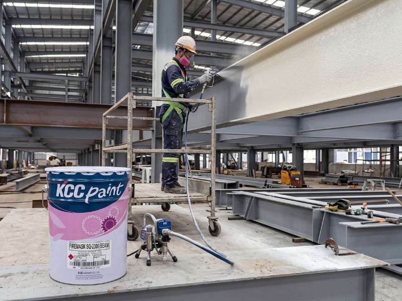 Review Sơn Chống Cháy KCC: Đặc Điểm, Ứng Dụng Và Hướng Dẫn Thi Công Chuẩn 17 Thi công sơn chống cháy KCC chuẩn