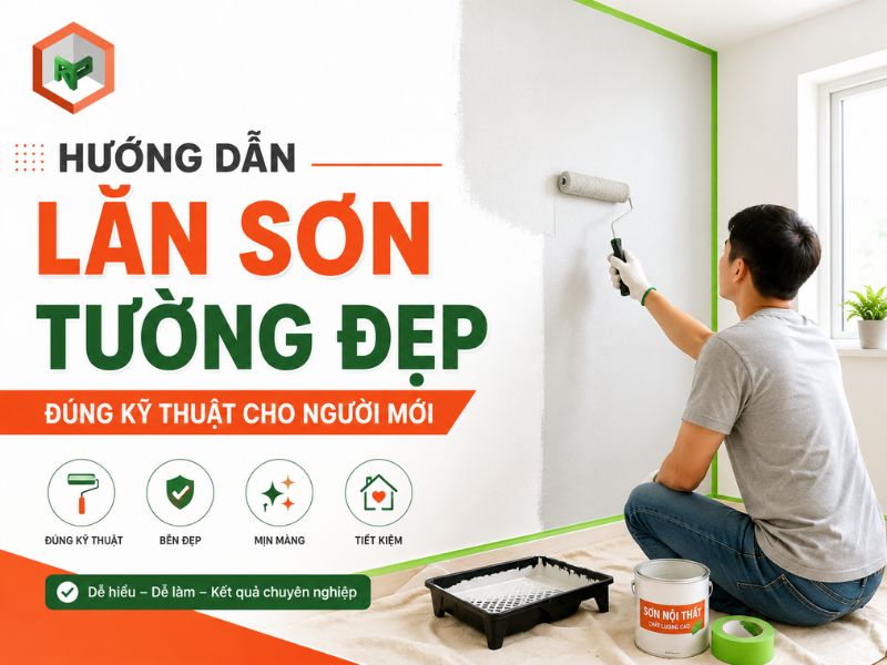 Hướng Dẫn Lăn Sơn Tường Đẹp, Đúng Kỹ Thuật Cho Người Mới