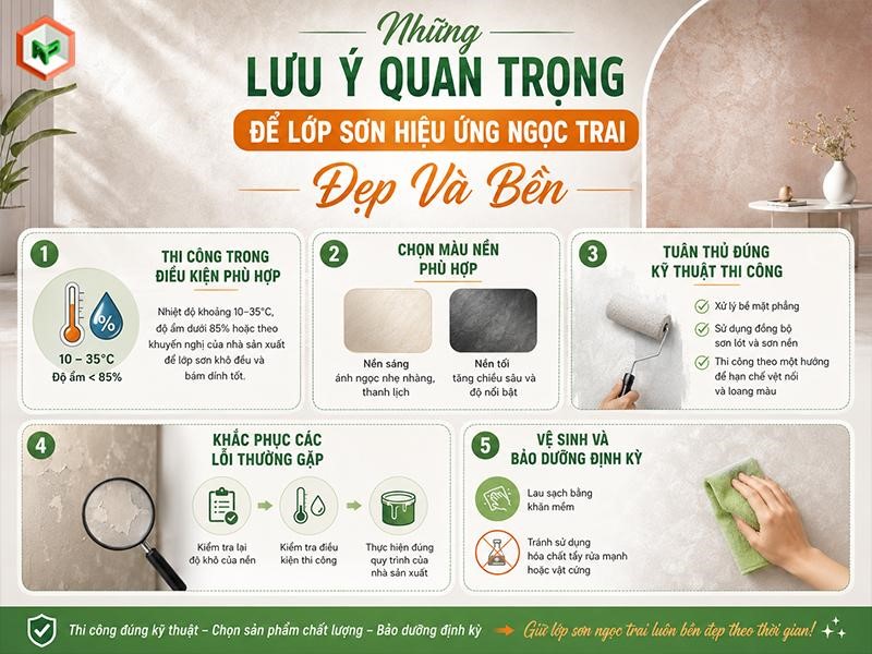 Kinh nghiệm sơn hiệu ứng ngọc trai