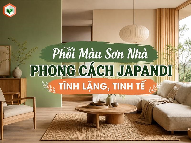 Phối Màu Sơn Nhà Phong Cách Japandi Tĩnh Lặng, Tinh Tế