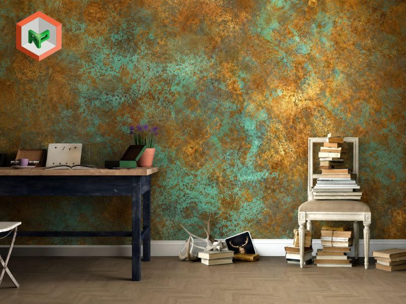 Sơn giả cổ hiệu ứng Patina đồng xanh (Copper Patina)