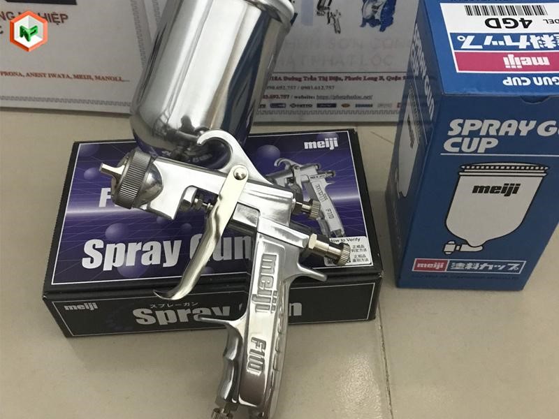 Súng Phun Sơn: Cấu Tạo, Nguyên Lý, Phân Loại Và Top Sản Phẩm 26 Súng phun sơn Meiji F110-G13