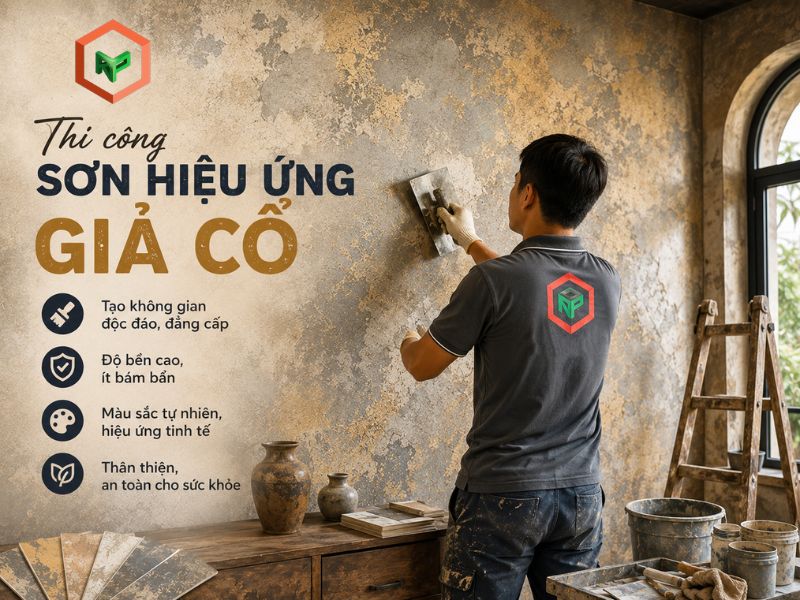Thi công sơn giả cổ