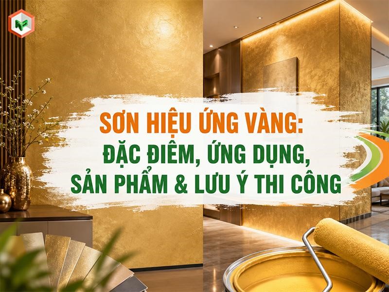Tìm hiểu về sơn hiệu ứng vàng