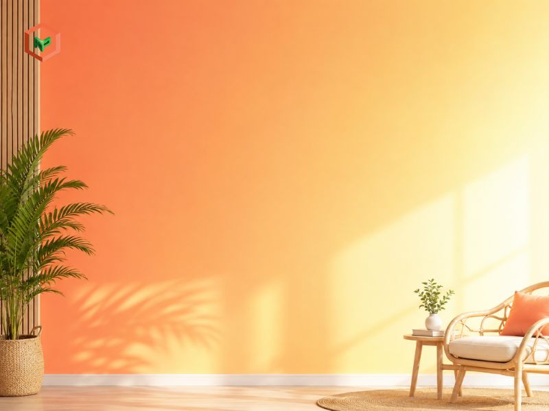 Gradient cam san hô sang vàng nhạt: Năng lượng ấm áp của ngày hè