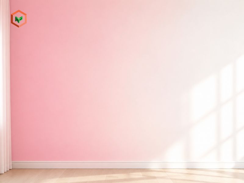 Gradient hồng pastel sang trắng: Vẻ đẹp ngọt ngào và tinh khôi
