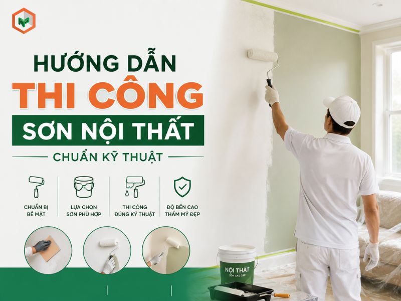 Hướng Dẫn Thi Công Sơn Nội Thất Chuẩn Kỹ Thuật