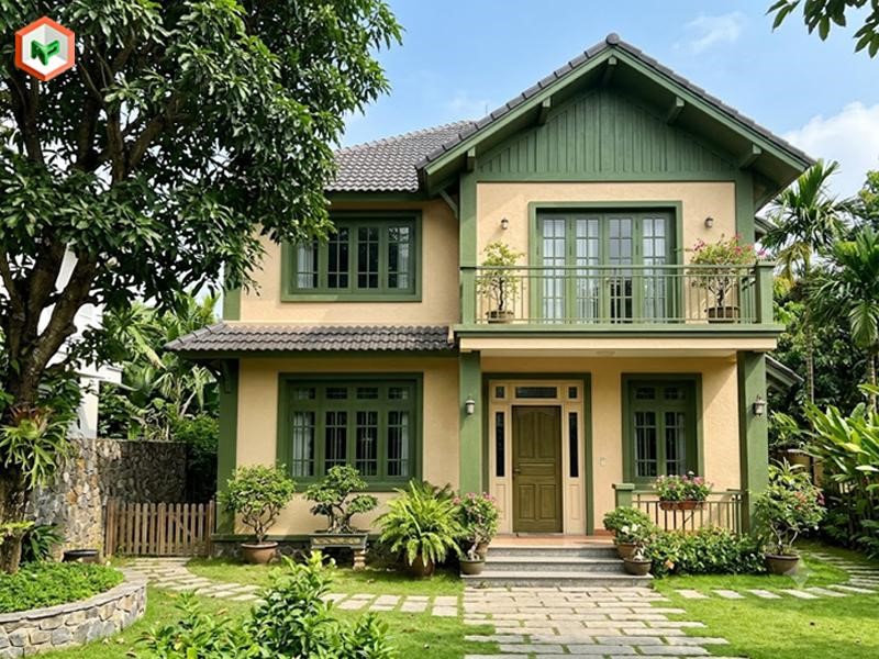 Phối màu tương phản với màu trung tính