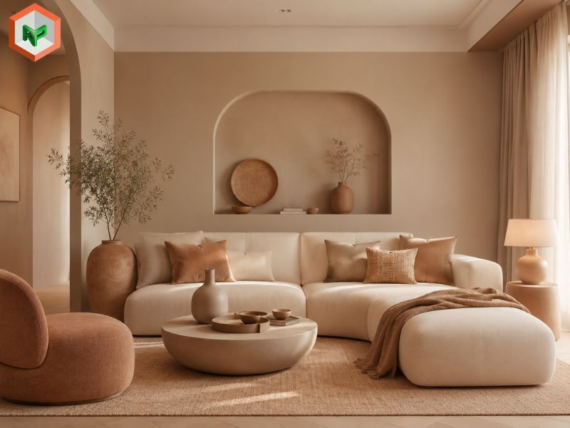 Phối màu earth tone nguyên tắc sắc độ tương đồng